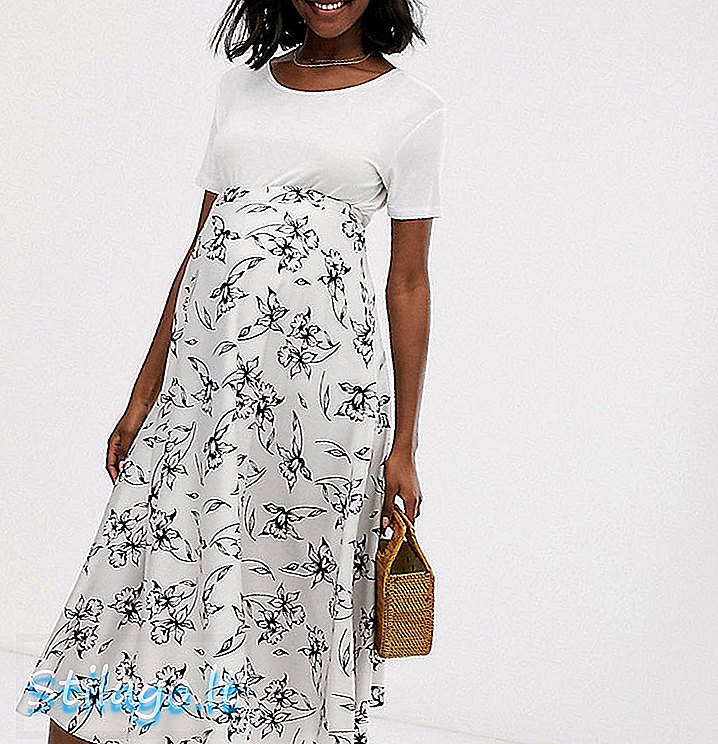 ASOS DESIGN Mitnity φούστα με στρίφωμα με φούτερ σε σχήμα λουλουδιού-Multi