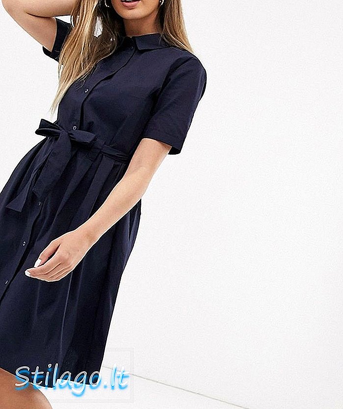 JDY - Mini robe chemise boutonnée en bleu marine
