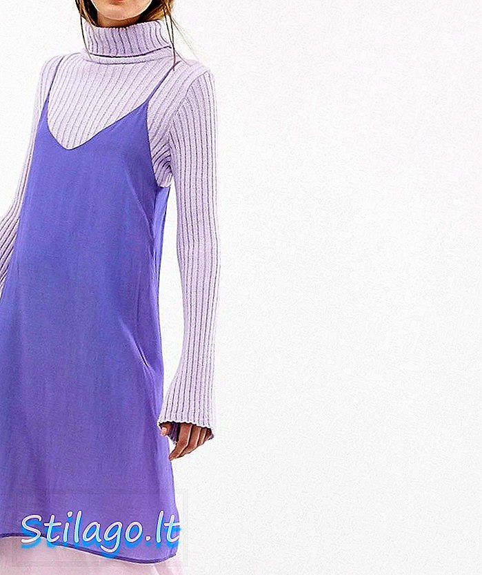 Двошарове плаття-ковзання 2-го дня - фіолетове