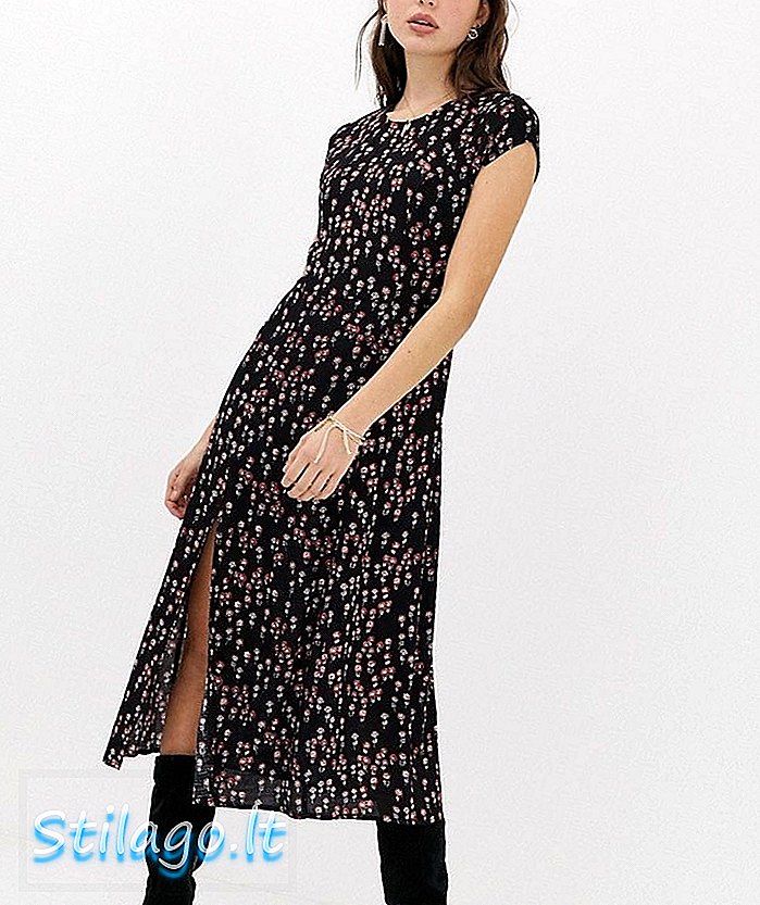 Oameni gratuite Corrie ditsy rochie maxi cu imprimeu floral-Negru