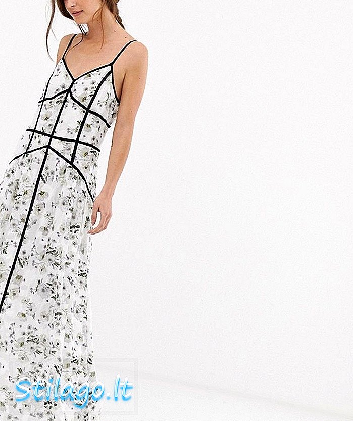 We Are Kindred Madison caged maxi dress-White