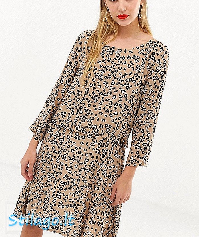 mini sukienka leopard mByM-Multi