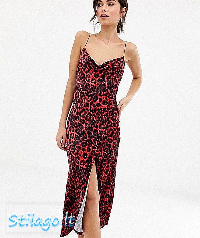 Bec & Bridge gepard print midi slip haljina-Multi