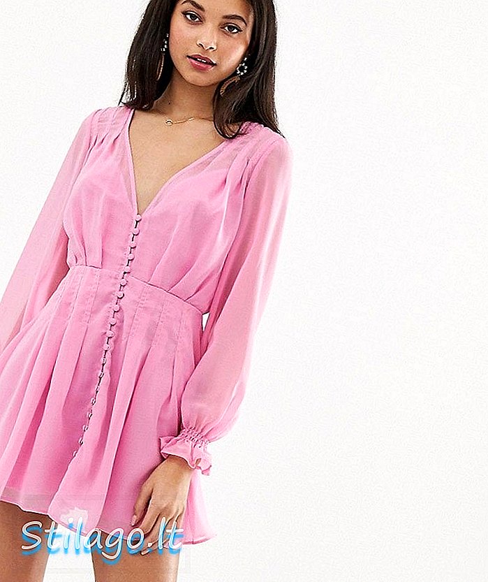 Vyhľadávač Keepers Bella zapínacie mini šaty - ružové