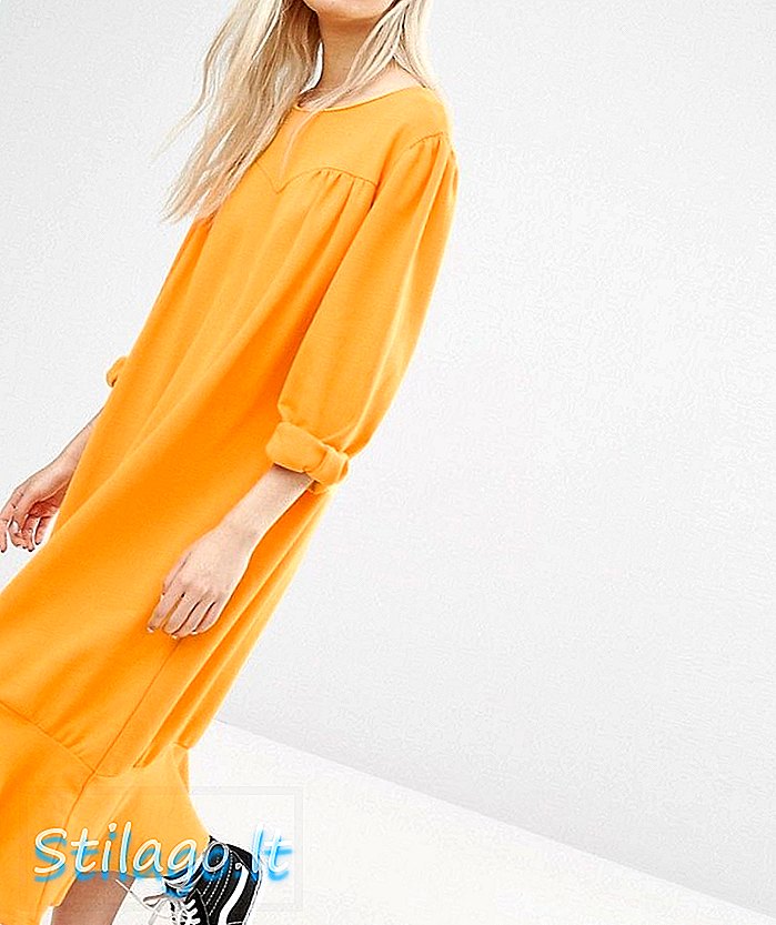 Φόρεμα STYLENANDA Drop Hem Smock-Orange