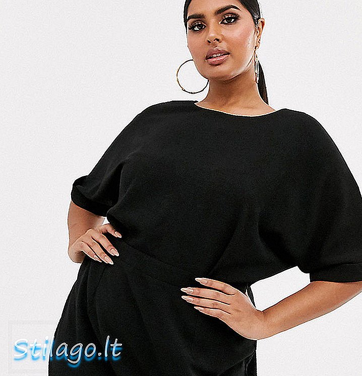 Мини рокля ASOS DESIGN Curve-черно