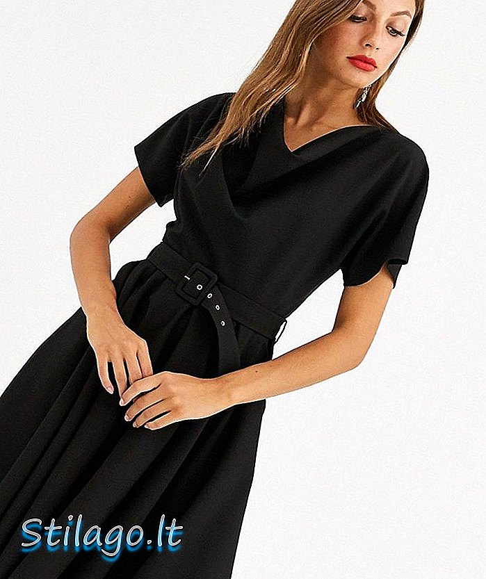Шафа лодоне міні-сукні кімоно в чорному кольорі