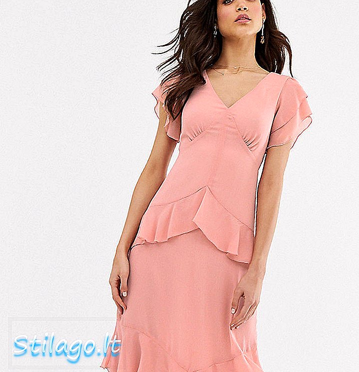 Magazijska haljina u obliku haljine u obliku ružičaste boje