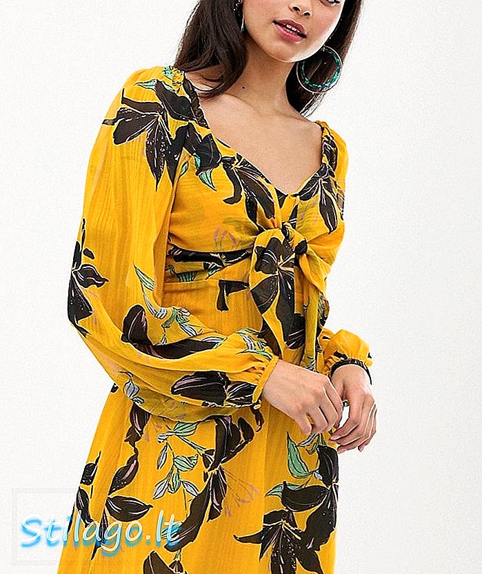 „Talulah Day Lily“ spausdinta suknelė - geltona