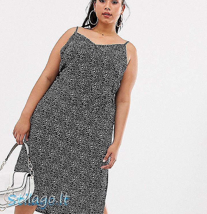 AX Paris Plus cami dress dot print yang tidak teratur-Multi