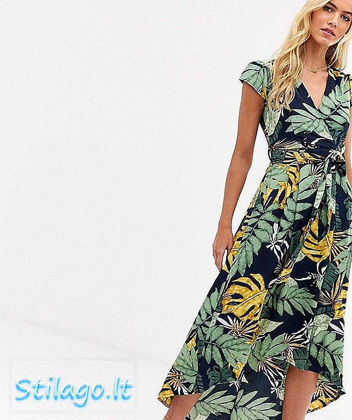AX Paris tropska haljina u obliku tropskog printa-Multi