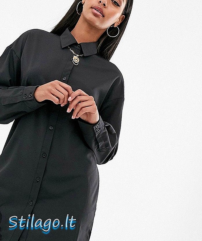 Hibás ing ruha fekete csipke díszítéssel