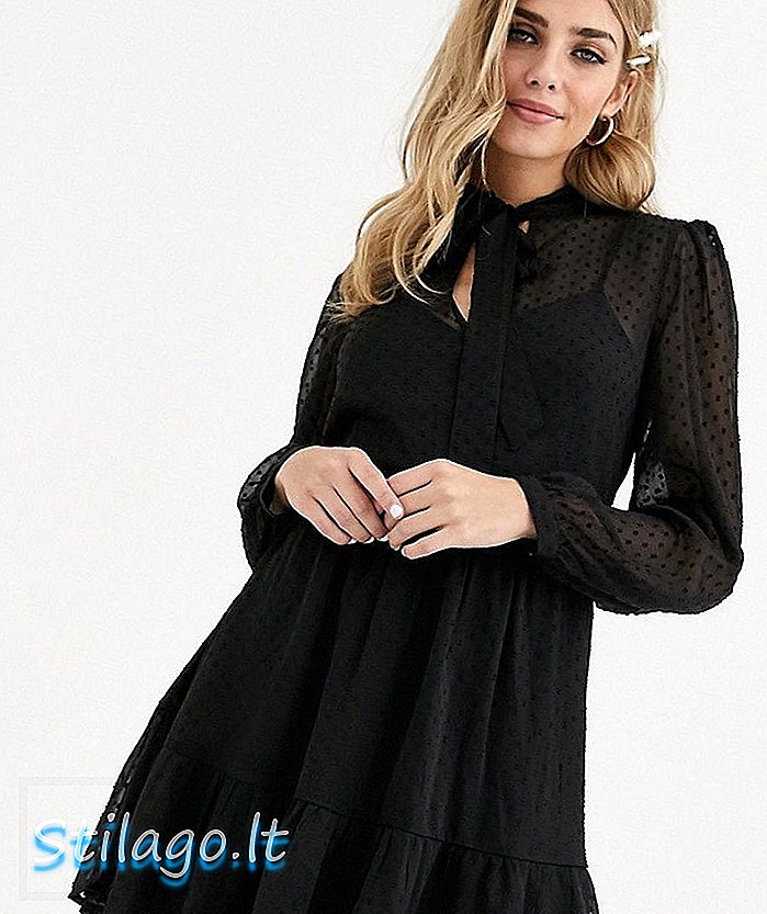 Fröken Selfridge smockklänning i svart