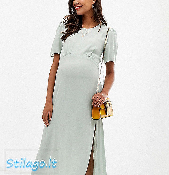 Платье-пуховик New Look Maternity из мятно-зеленого цвета