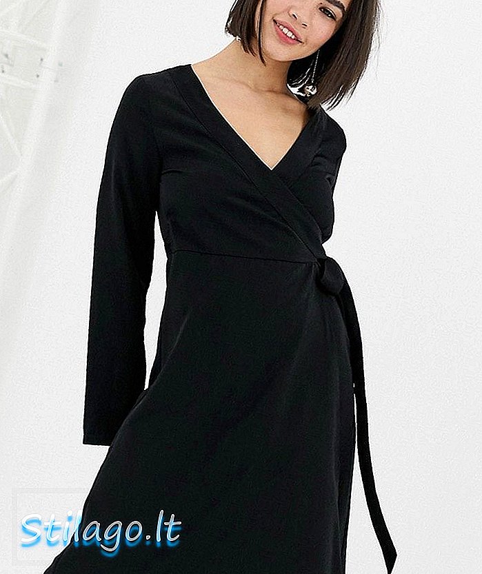 Плаття "Монкі Міді", обгорнуте чорним кольором
