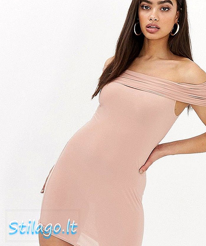 클럽 L 바르도 바디 콘 드레스-핑크