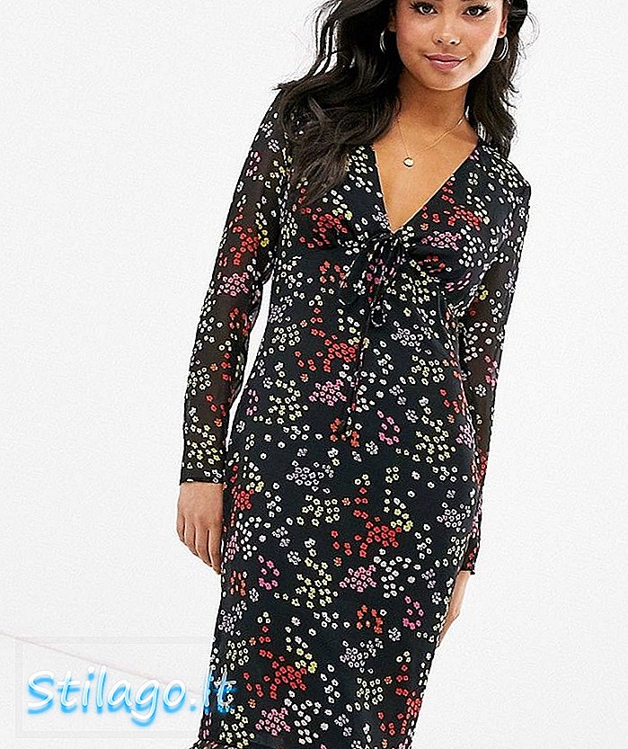 East Order jessie jo floral midi-kjole-Multi