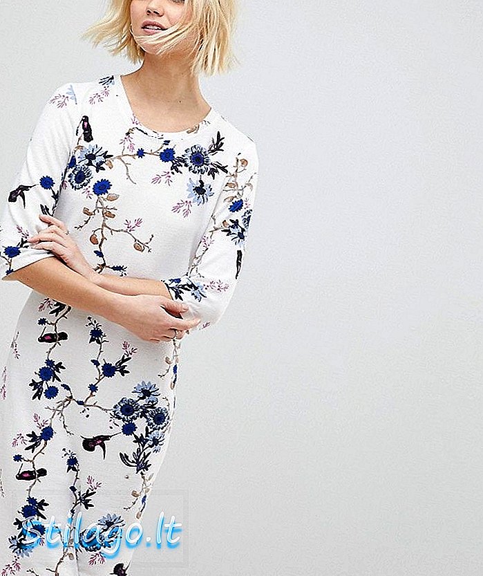 b.Young Floral Shift Dress-Multi