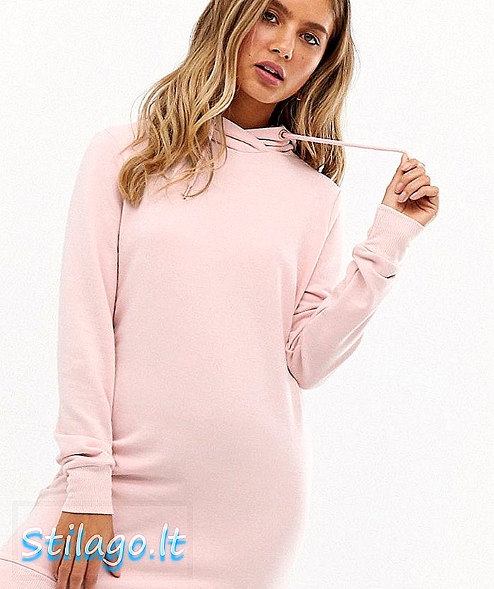 Superdry σούπερ μαλακό πουλόβερ φόρεμα-Ροζ