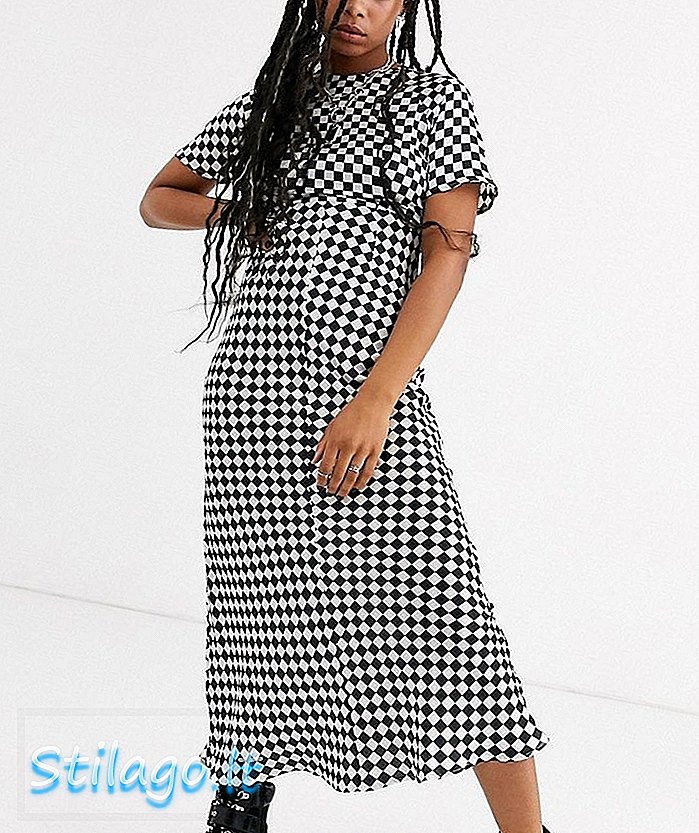 ASOS DESIGN satenska maxi haljina u print print-Multi