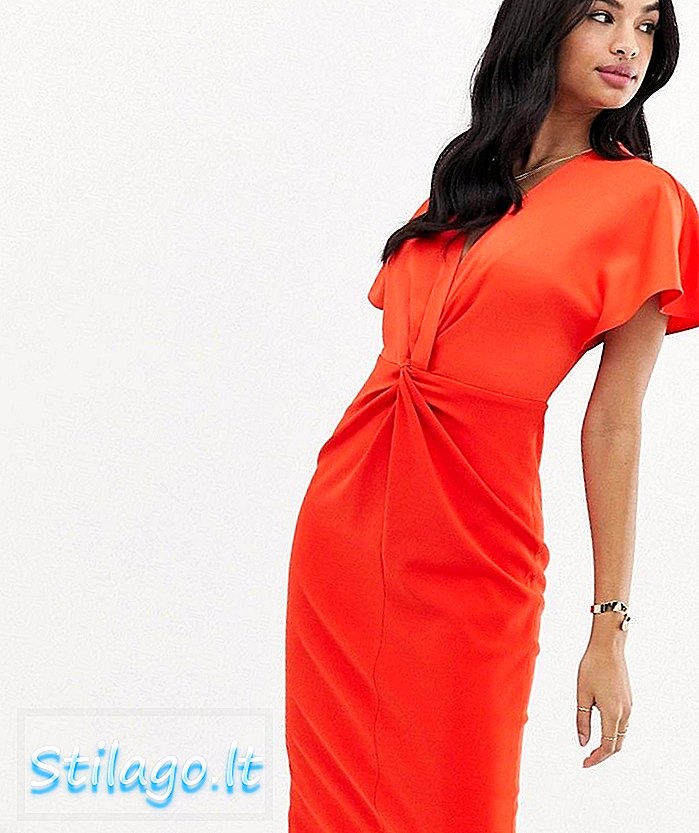 Платье Ted Baker Ellame, обтягивающее облегающее платье, оранжевое