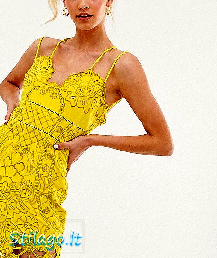 Mini haljina ASOS DESIGN s naramenicama u urezu u šljokicama-Multi