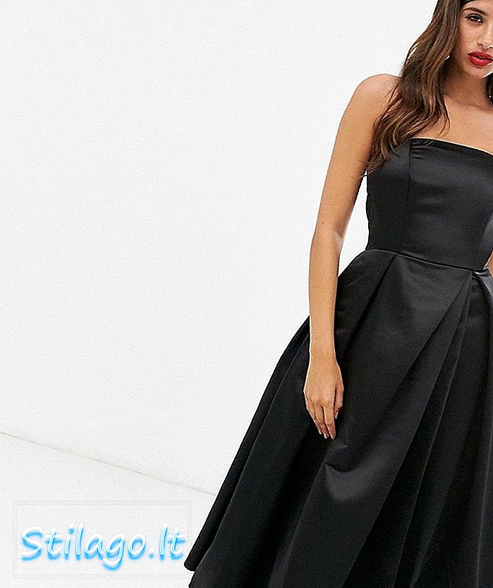 Sukienka bez ramiączek - czarna