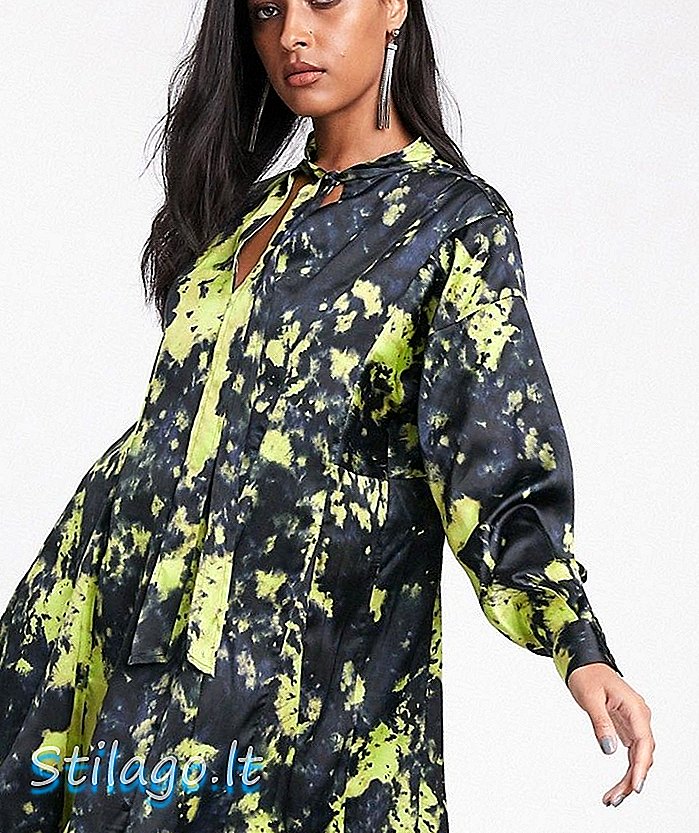 ASOS DESIGN - Mini robe trapèze à imprimé tie-dye - Multi