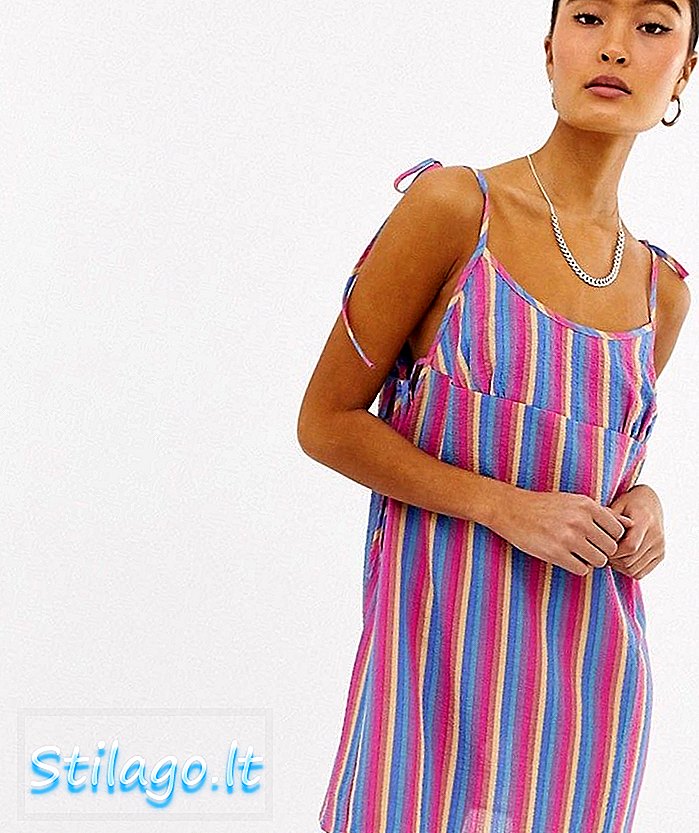 Emory Park cami klänning i kontrast stripe-Multi