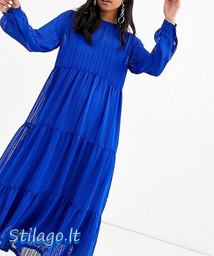 Reluați rochia Persia midaxi-Albastru