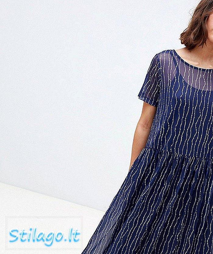 שמלת כיסוי רשת מודפסת של איצ'י