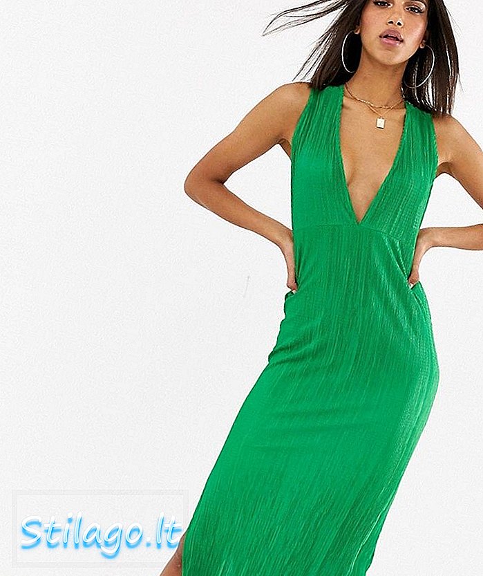 فستان الشمس بدون أكمام ASOS DESIGN Maxi - أخضر