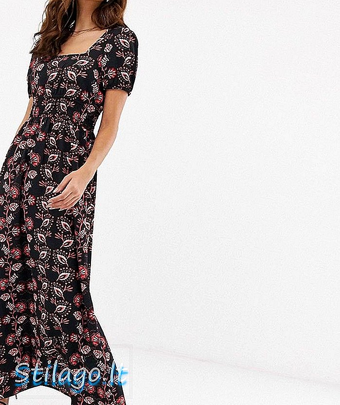 Vero Moda čtvercový výstřih paisley tisku maxi dress-Multi