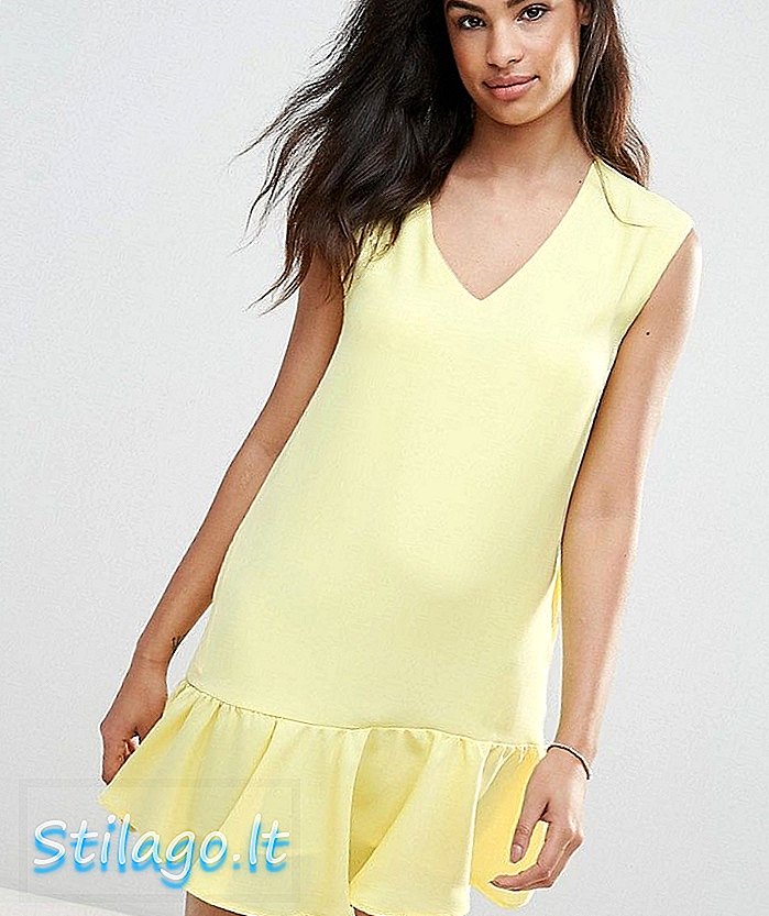 „FRNCH Pep Hem“ suknelė - geltona