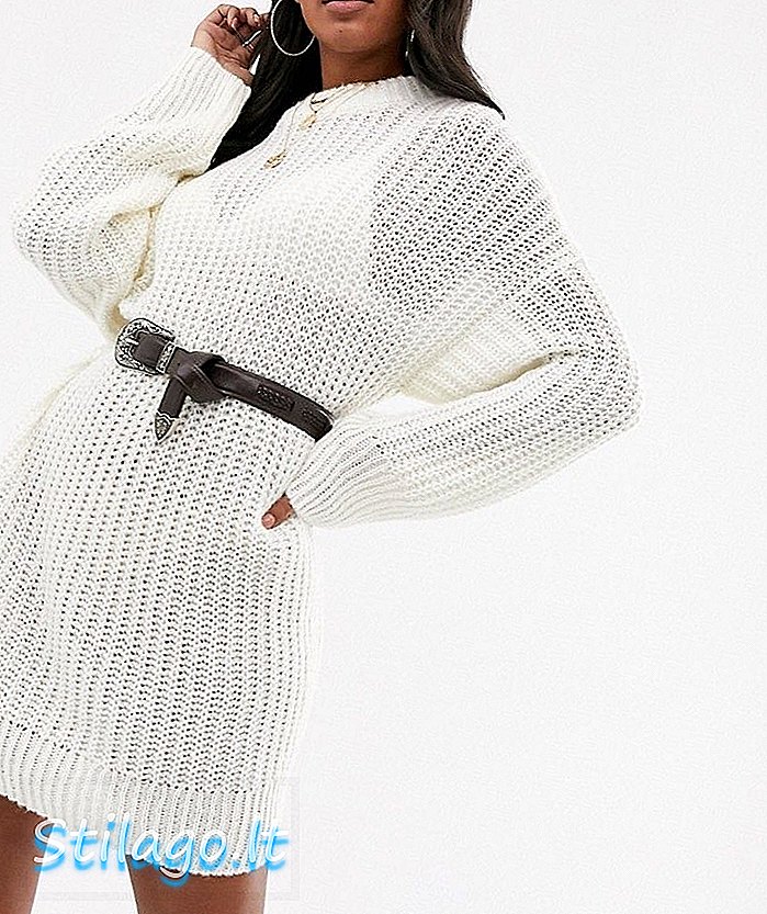 Кремовое мини-платье из плотного трикотажа ASOS DESIGN