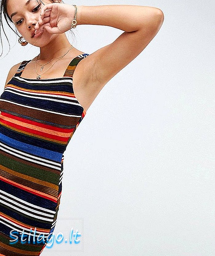 Honey Punch - Bodycon-cami-jurk van Stripe-Multi