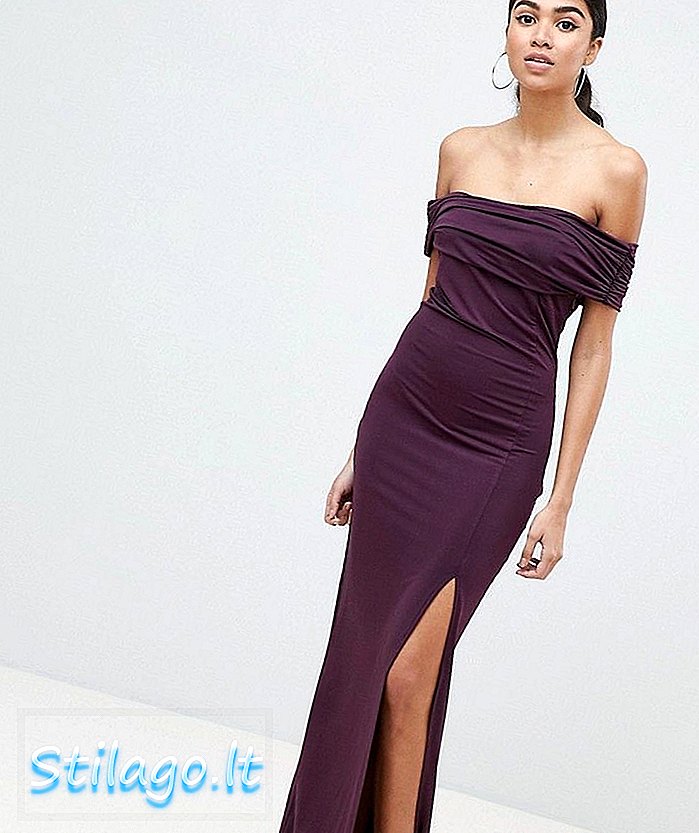 AX Paris Bardot Maxi Dress-Purple