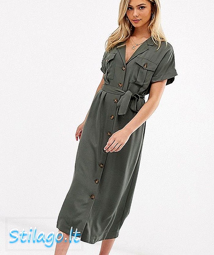 Сукня сорочки сорочки Oasis з хакі-зеленим