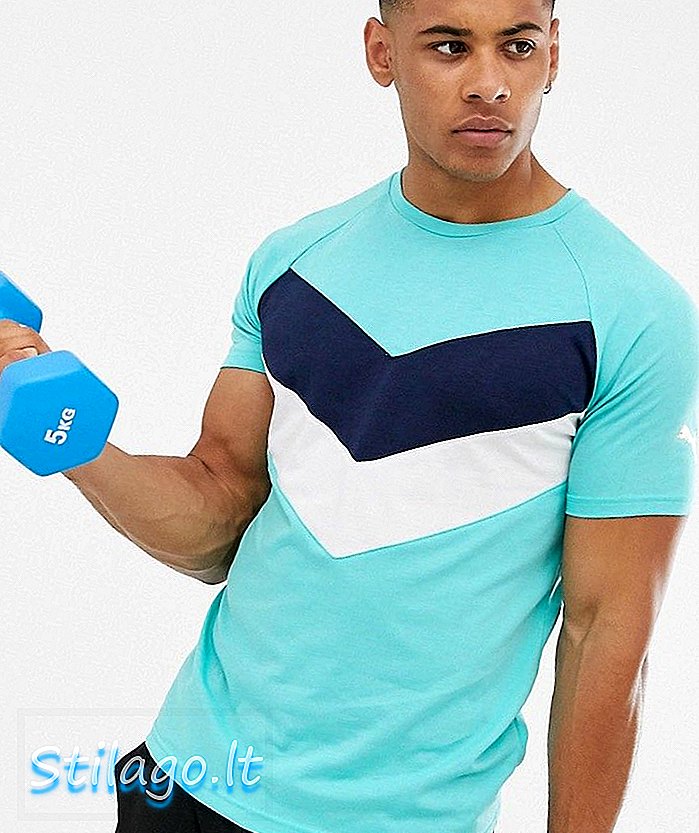 Puma Training t-shirt reactiva em bloco de cor azul claro