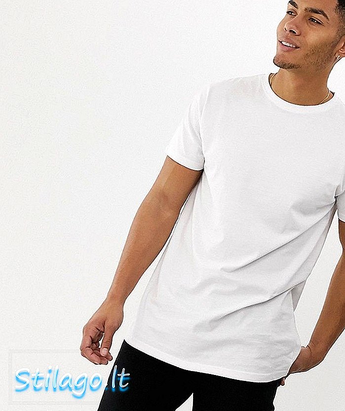 Soul Star Longline T-Shirt in Weiß