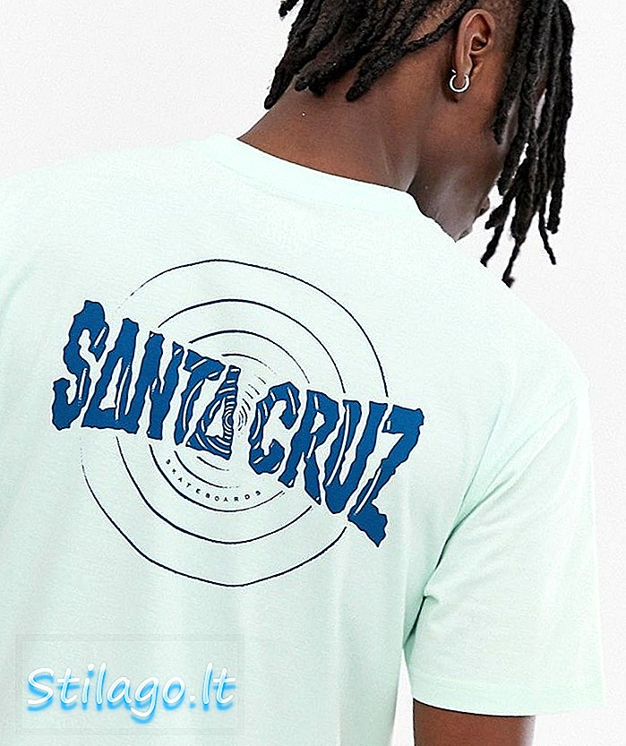 T-shirt Santa Cruz Ripple in azzurro