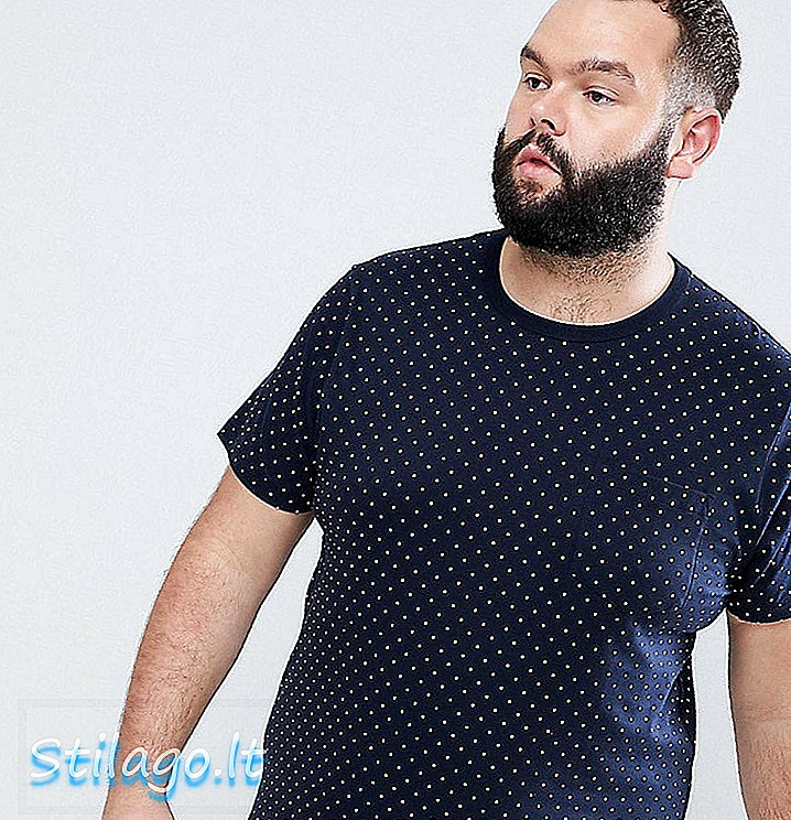 French Connection PLUS Spot Pocket camiseta-azul marino