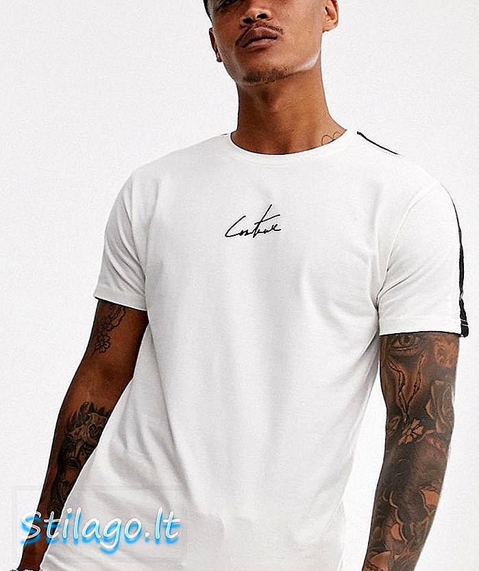 „Couture Club“ marškinėliai su užrišimais baltais