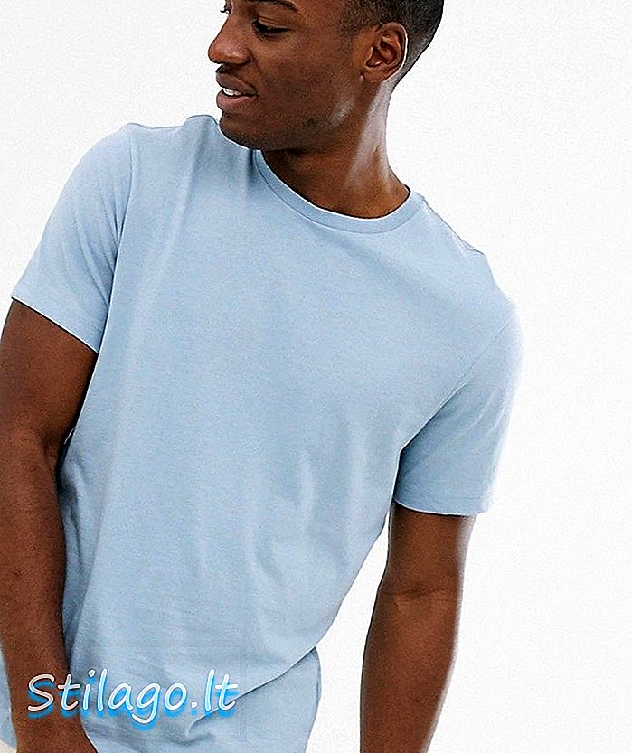 J Crew Mercantile camiseta delgada con bolsillo en azul marga