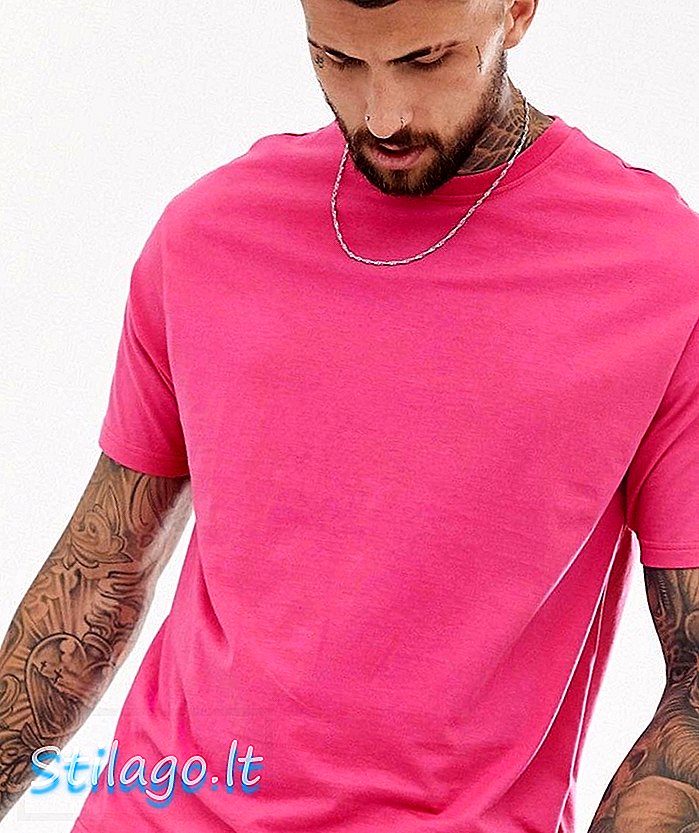 Toinen vaikutus boxy t-paita-vaaleanpunainen