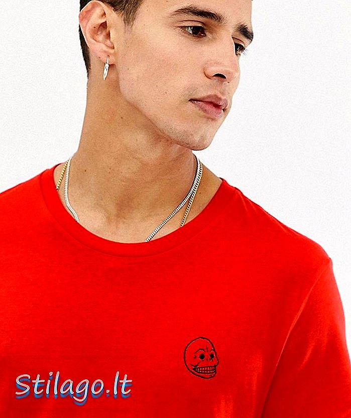 Jeftina majica s lubanicama od ponedjeljka - Crvena