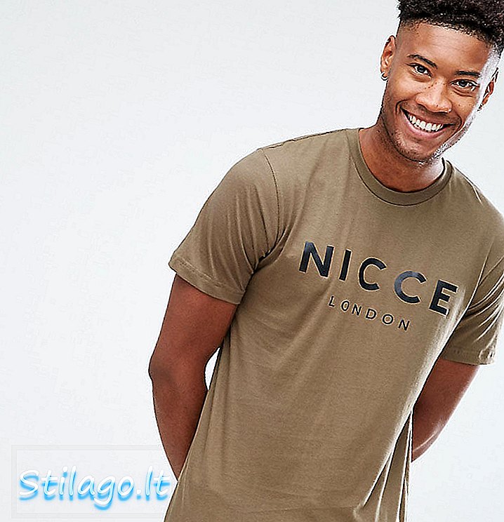 Nicce Logo T-Shirt in Grün exklusiv bei ASOS