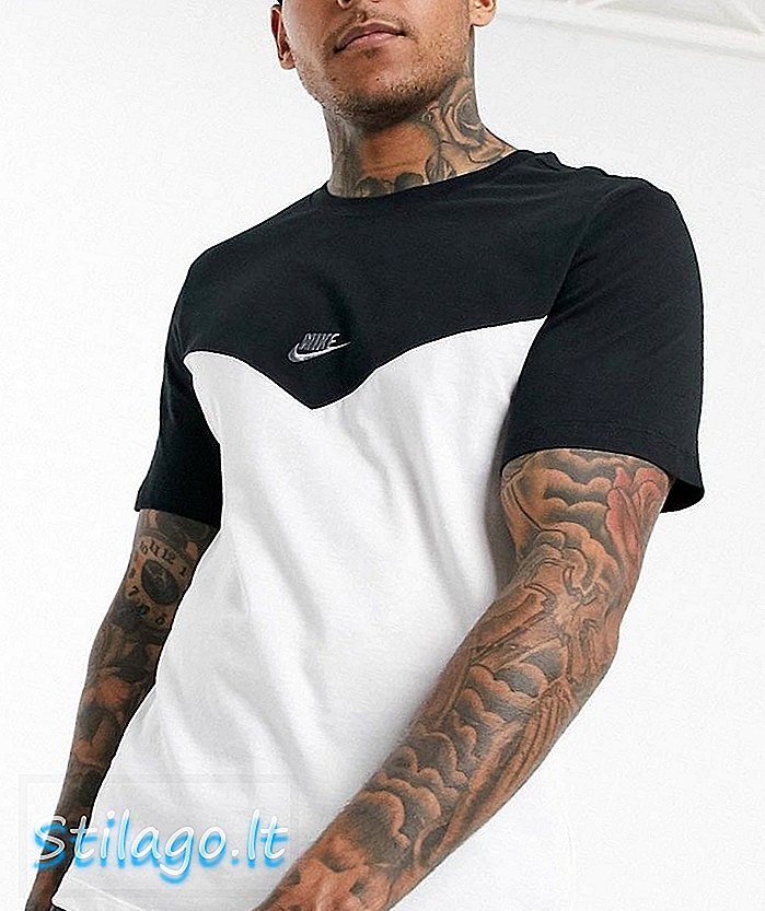 Nike chevron logo t-shirt i hvid
