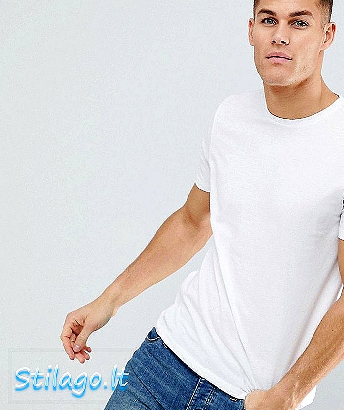 „New Look“ įgulos kaklo marškinėliai balti