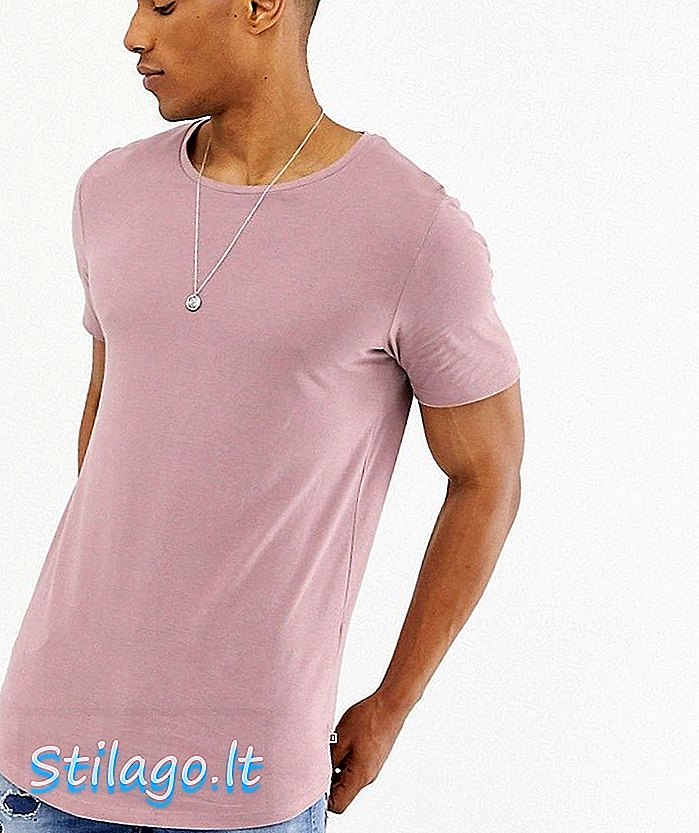 Violetinės spalvos „Jack & Jones Essentials“ marškinėliai
